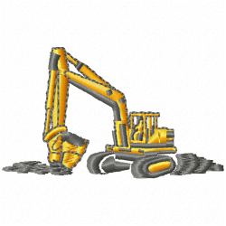 Construction Machinery Vehicles Embroidery Design 11 Construction Machinery Vehicles Embroidery Design 11